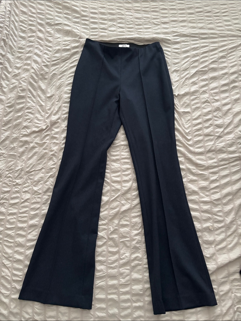 Bar III Navy Boot-Cut Dress Pants